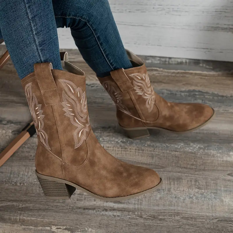 Drune | Stilvolle Leder-Cowboy Damen Stiefel