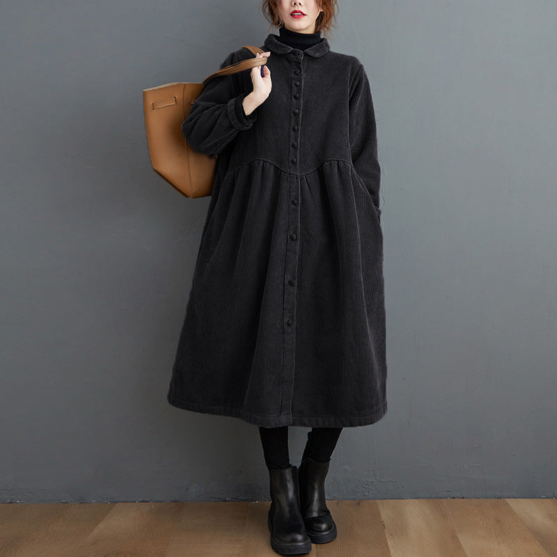 Drune | Warmer Cordjacke mit lockerer Passform für Frauen