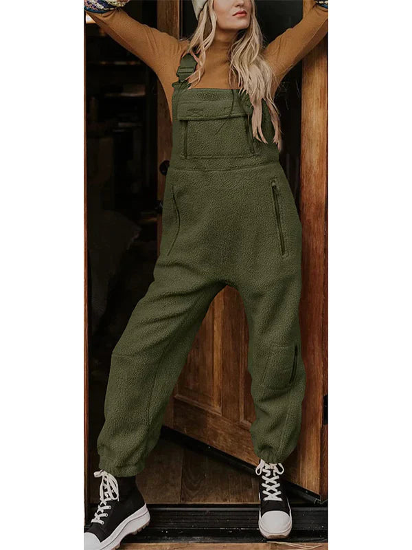 Drune | Thermo-Overall aus Fleece mit Reißverschlusstaschen für Frauen