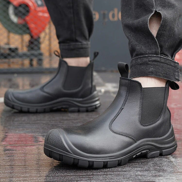 Drune | Chelsea Boots Leder Elastische Einsätze Strapazierfähige Sohle Mit Gutem Grip