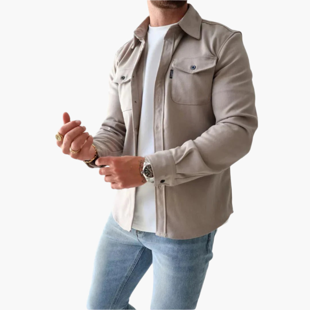 Drune | Overshirt Jacke - Modernes Button-Through Hemdjacke für Freizeit und Business