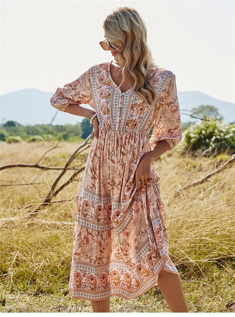 Drune | Stilvolles Boho Sommerkleid