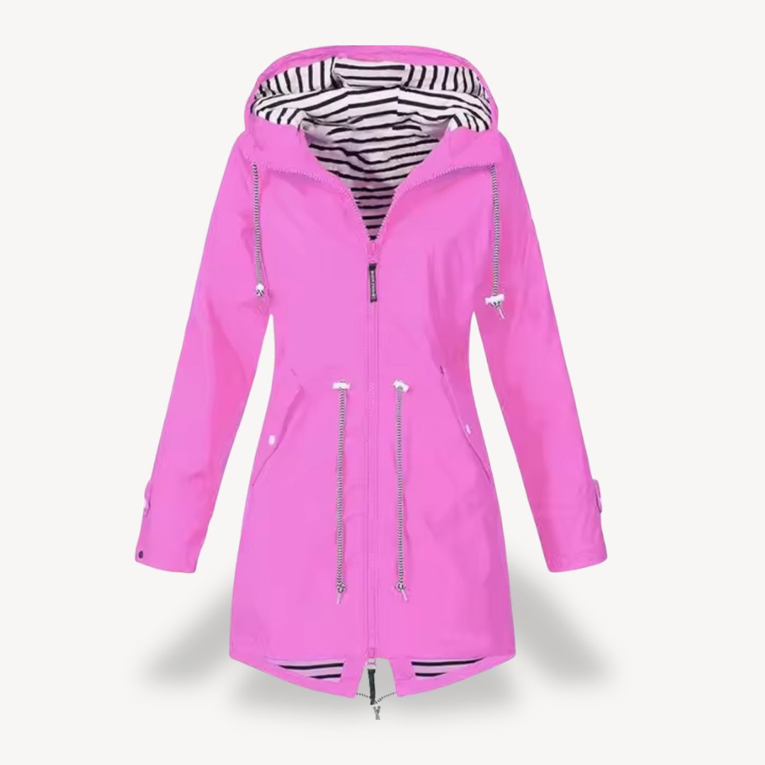 Drune | Damen Wasserdichte Kapuzenregenjacke