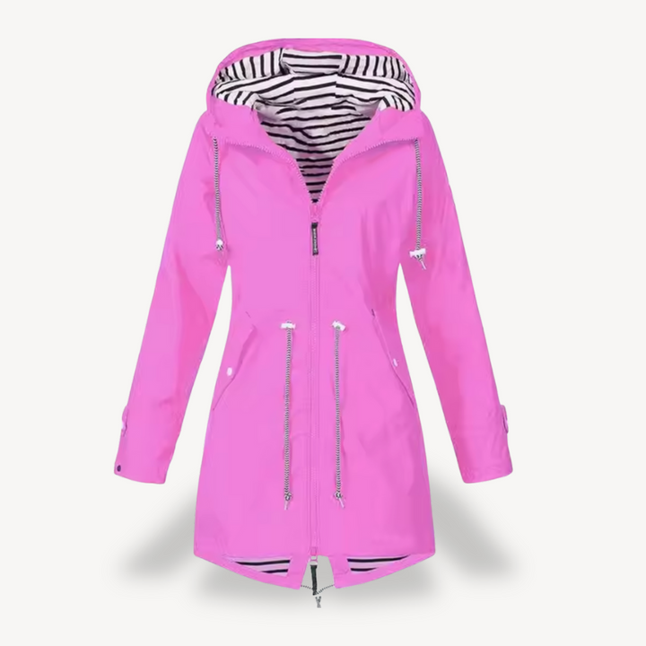 Drune | Damen Wasserdichte Kapuzenregenjacke