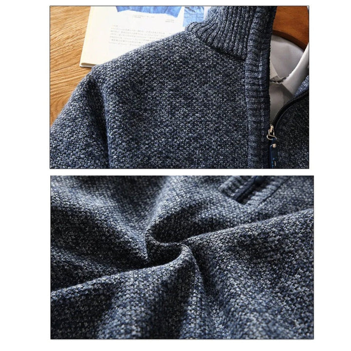 Drune | Strickpullover mit Reißverschluss - Moderner Freizeitstil für Alltag und Büro