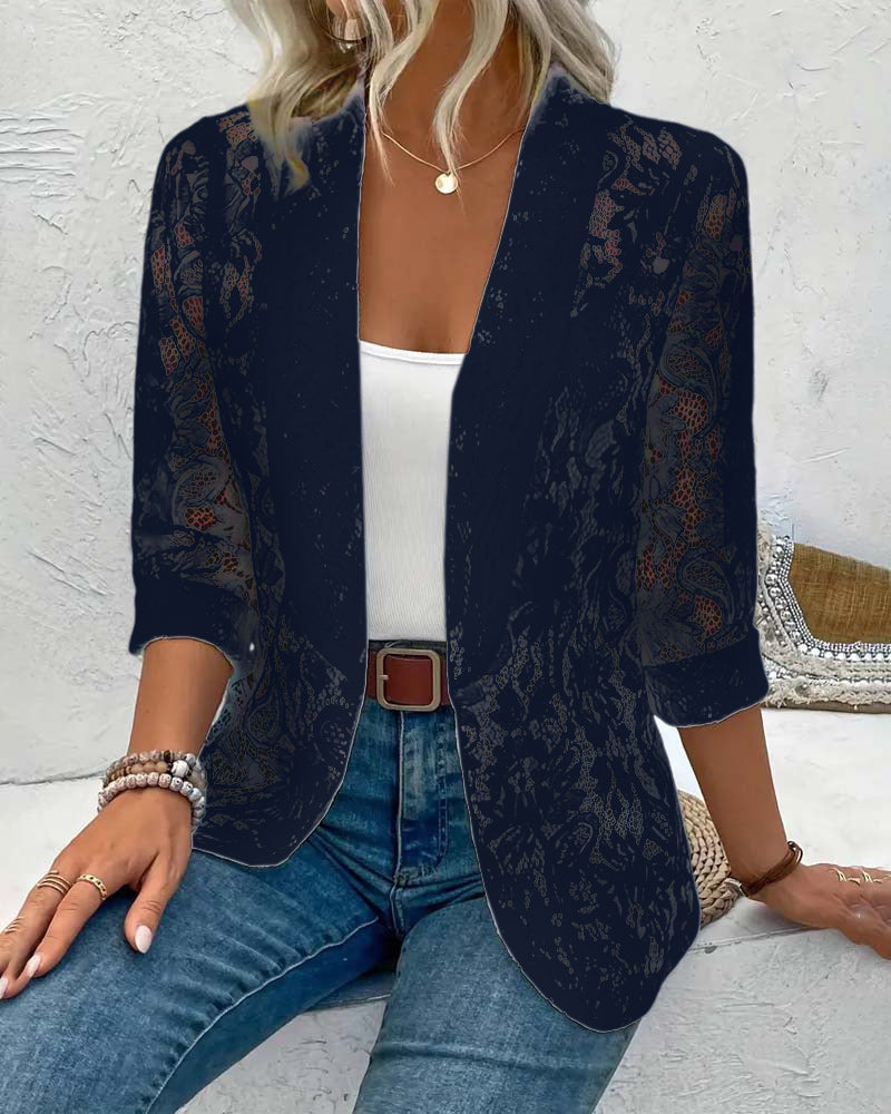 Drune | Eleganter Blazer mit Spitze
