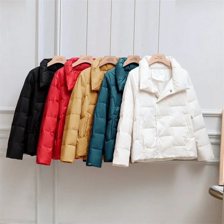 Drune | Gep quiltete Daunenjacke Rollkragen Daunenjacke