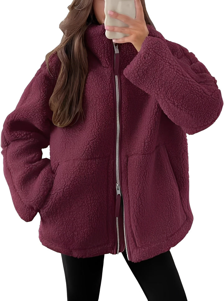 Drune | Elegante Damenwolljacke mit Reißverschluss
