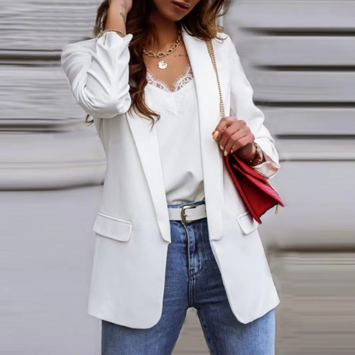 Drune | Stilvolle Damen Blazer mit Einzelknopfverschluss Ideal für Die Arbeit