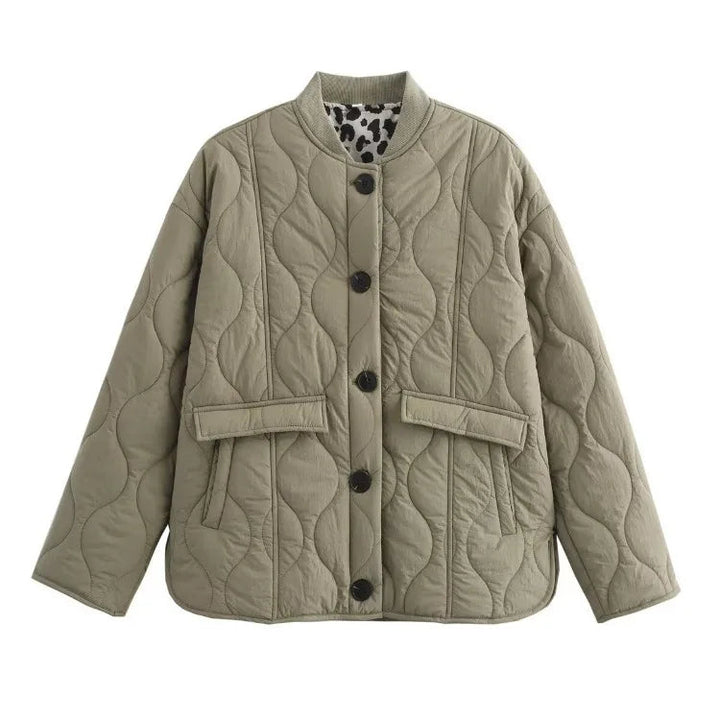 Drune | Mit Leopardenfutter gep padded Jacke für Damen