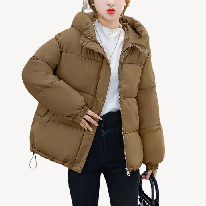 Drune | Damen Hoodie Pufferjacke