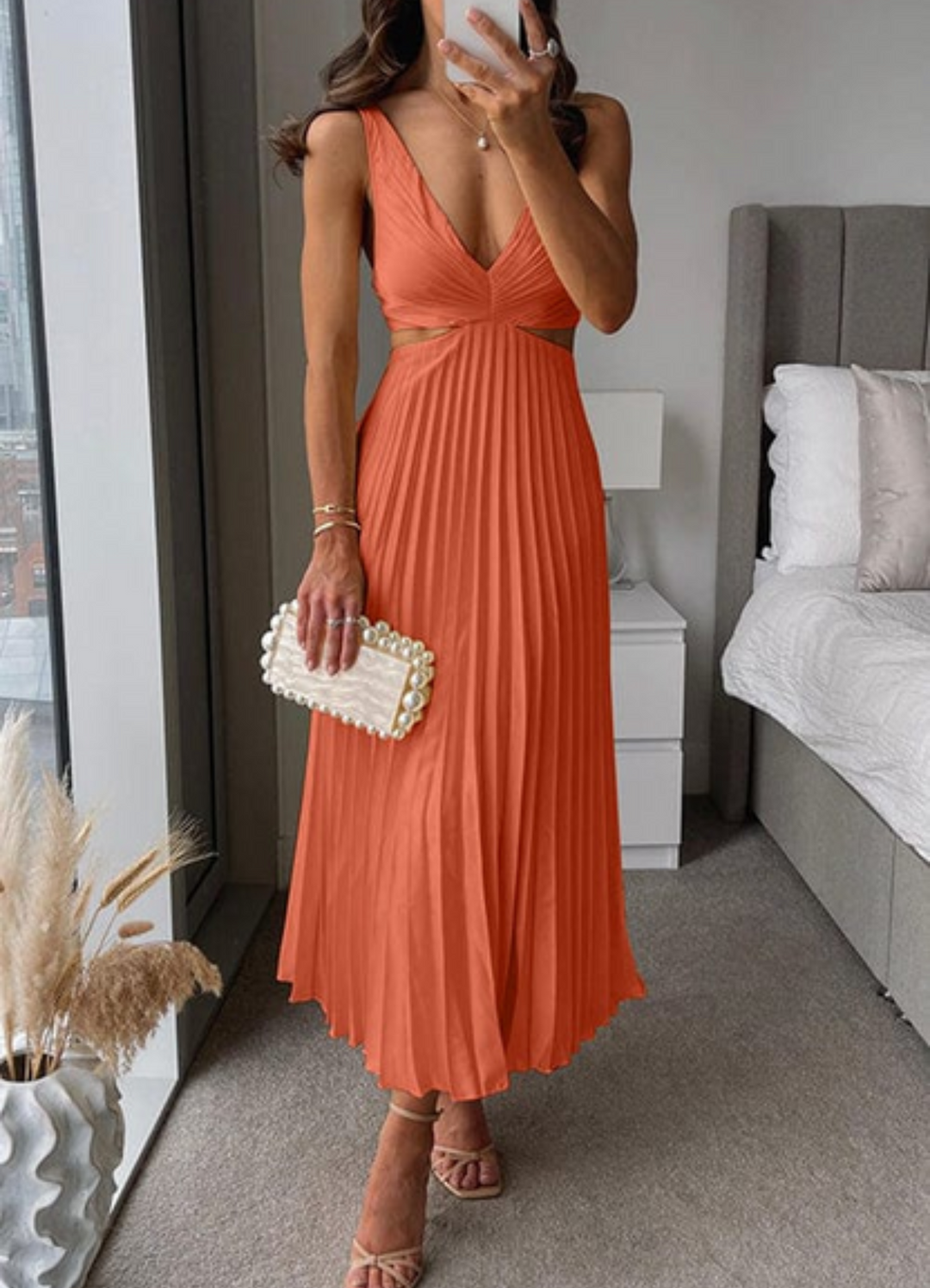 Drune | Rücken Offen Abendkleid für Damen Maxi