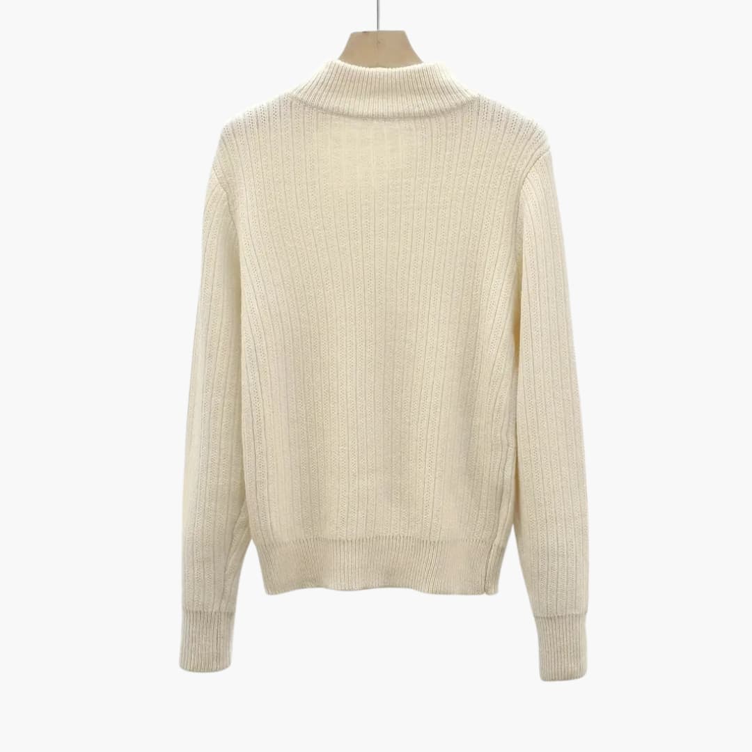 Drune | Gemütlicher Pullover mit Mokkahals für Damen
