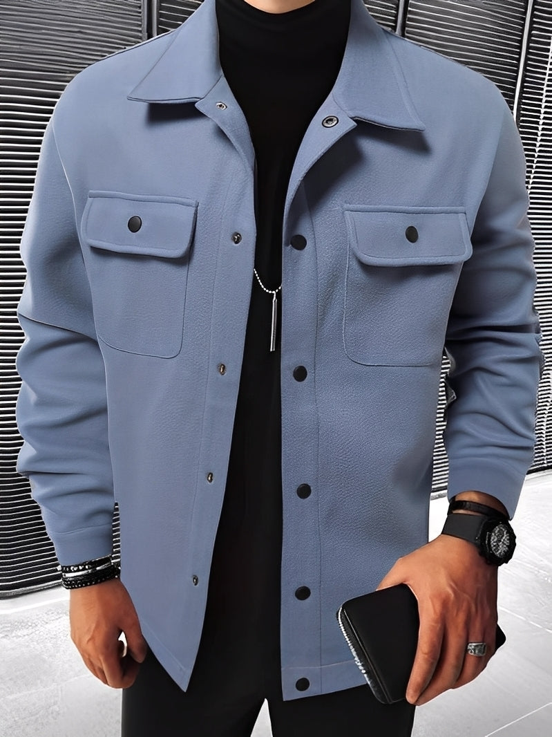 Drune | Lässige Karierte Jacke mit Taschen für Herren
