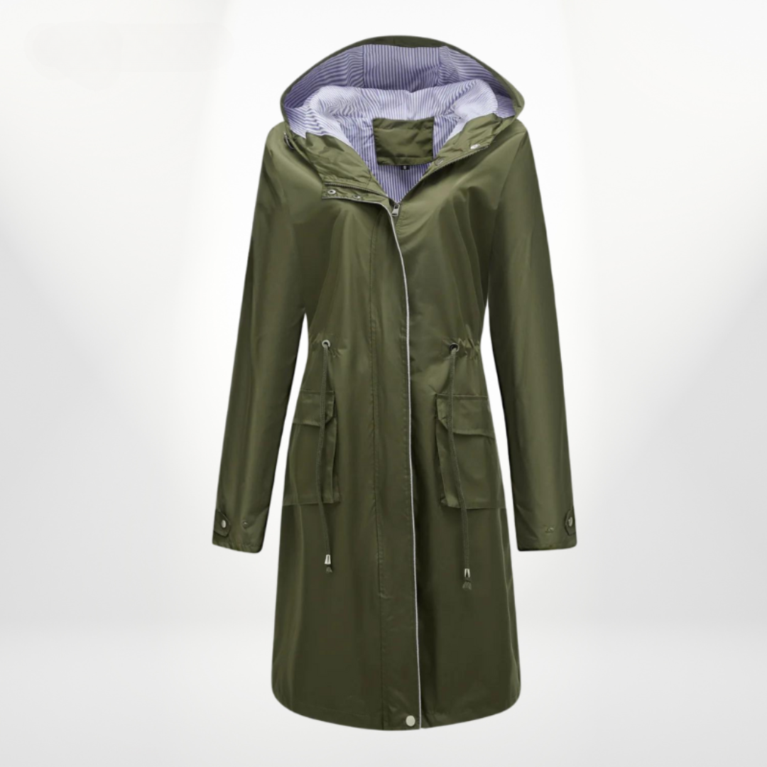 Drune | Damen Kapuzen Mantel in mittellanger Anorak-Form