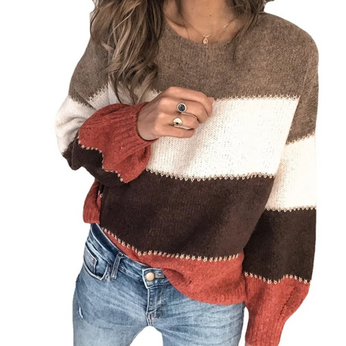 Drune | Farbblock-Pullover, bequemer Pullover