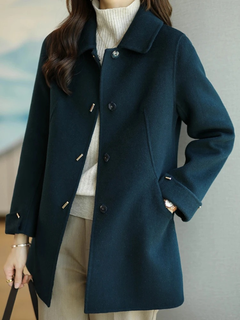 Drune | Damen Klassischer Petite Trenchcoat Mit Spitzem Kragen