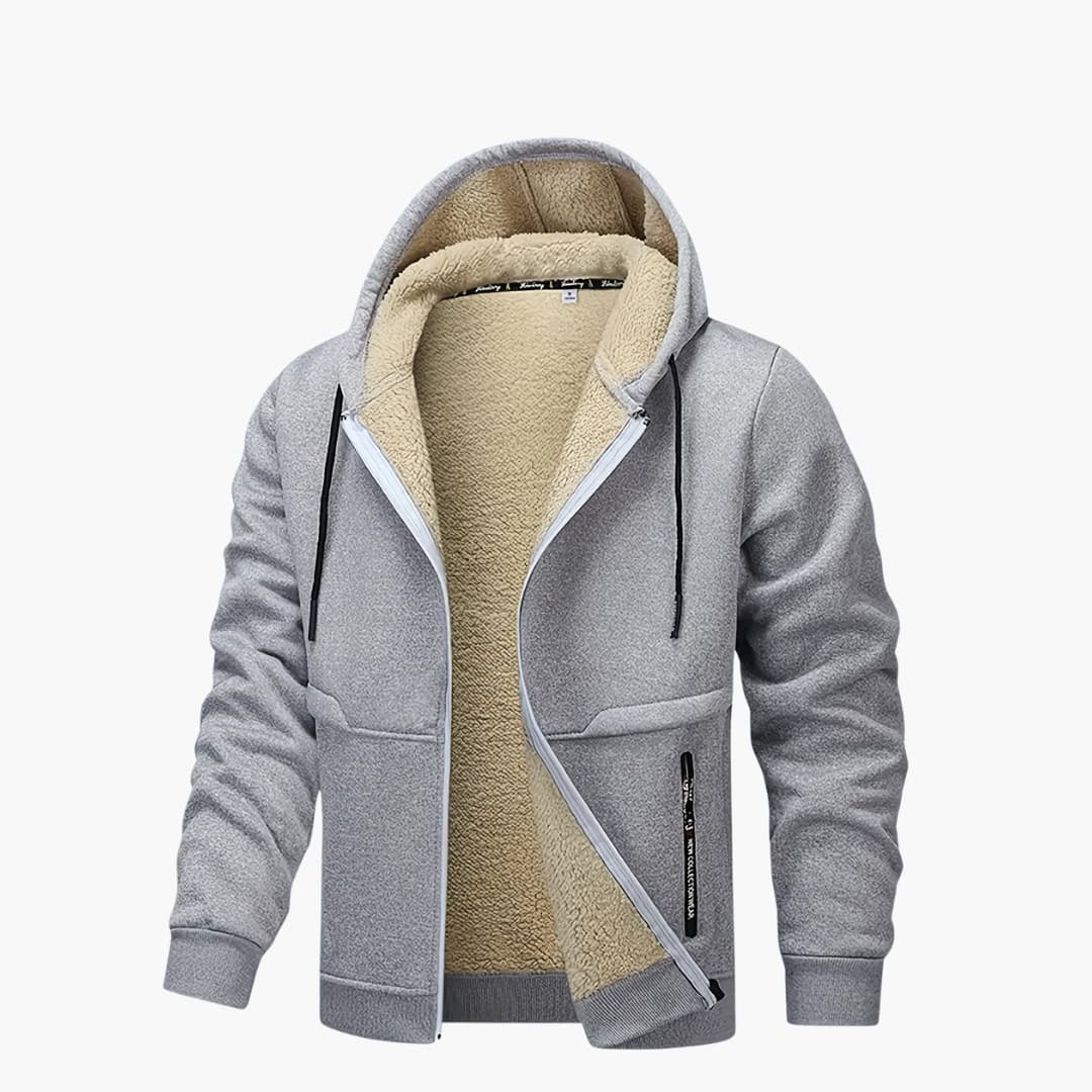 Drune | Gemütliche fleecegefütterte Jacke mit Kapuze für Herren