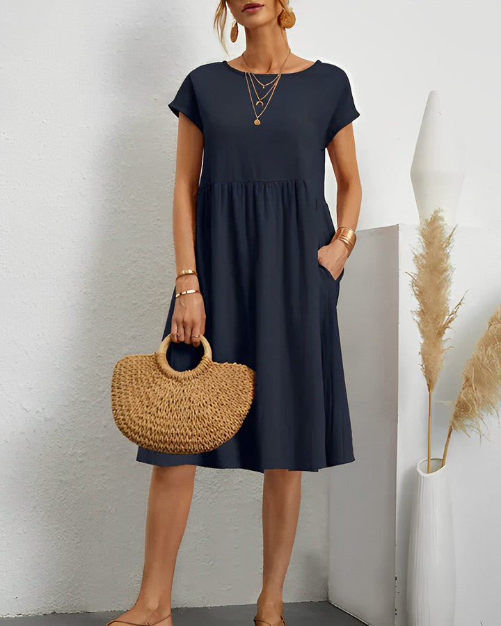 Drune | Midi-Kleid mit Seitentaschen