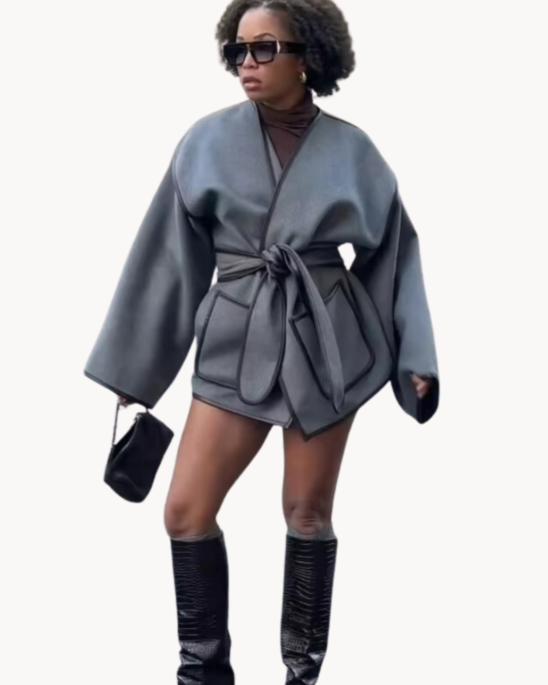 Drune | Taillierte Damenjacke mit Schickem Gürteldesign