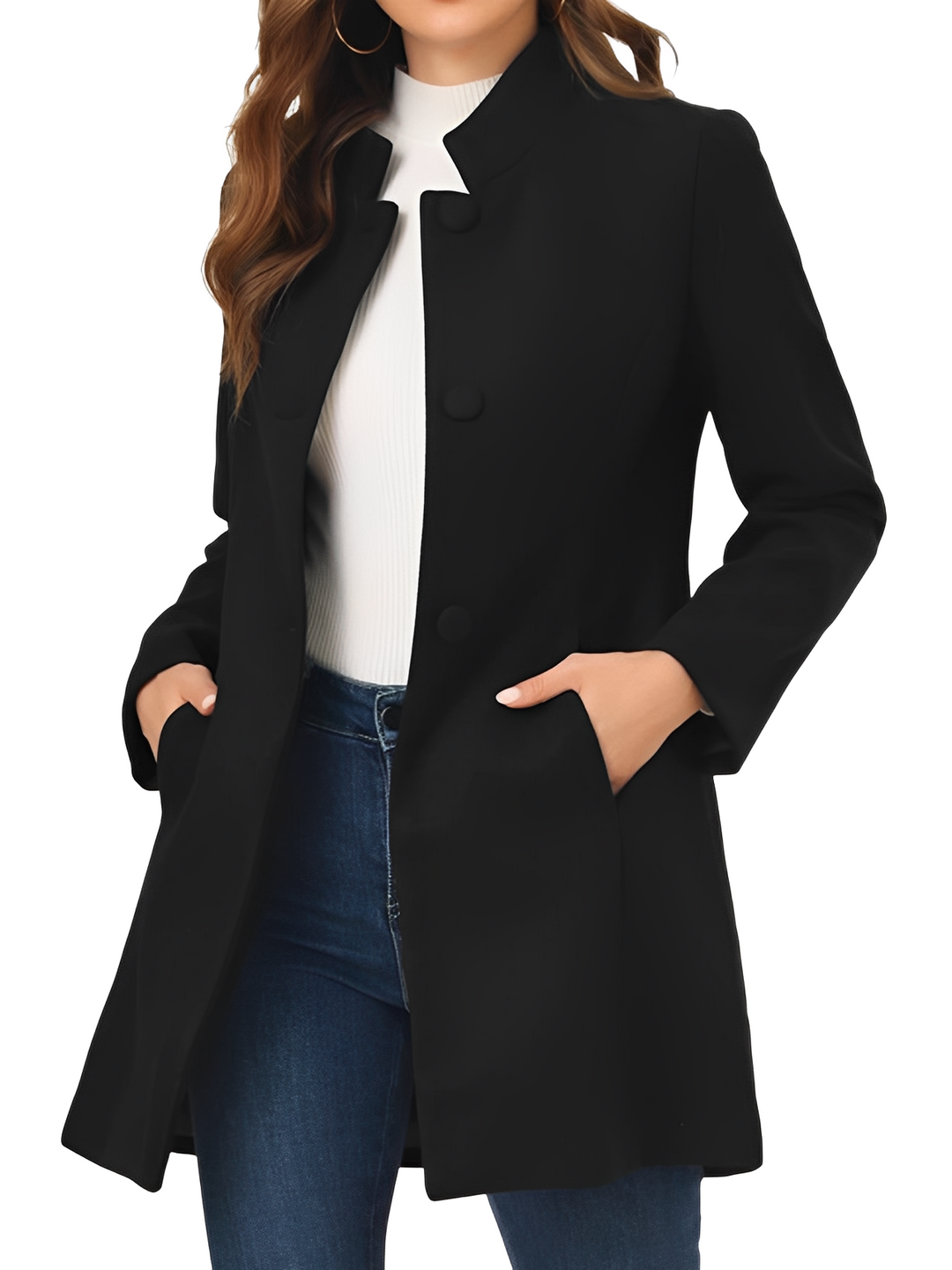Drune | Moderne, figurbetonte Damenjacke mit Knöpfen