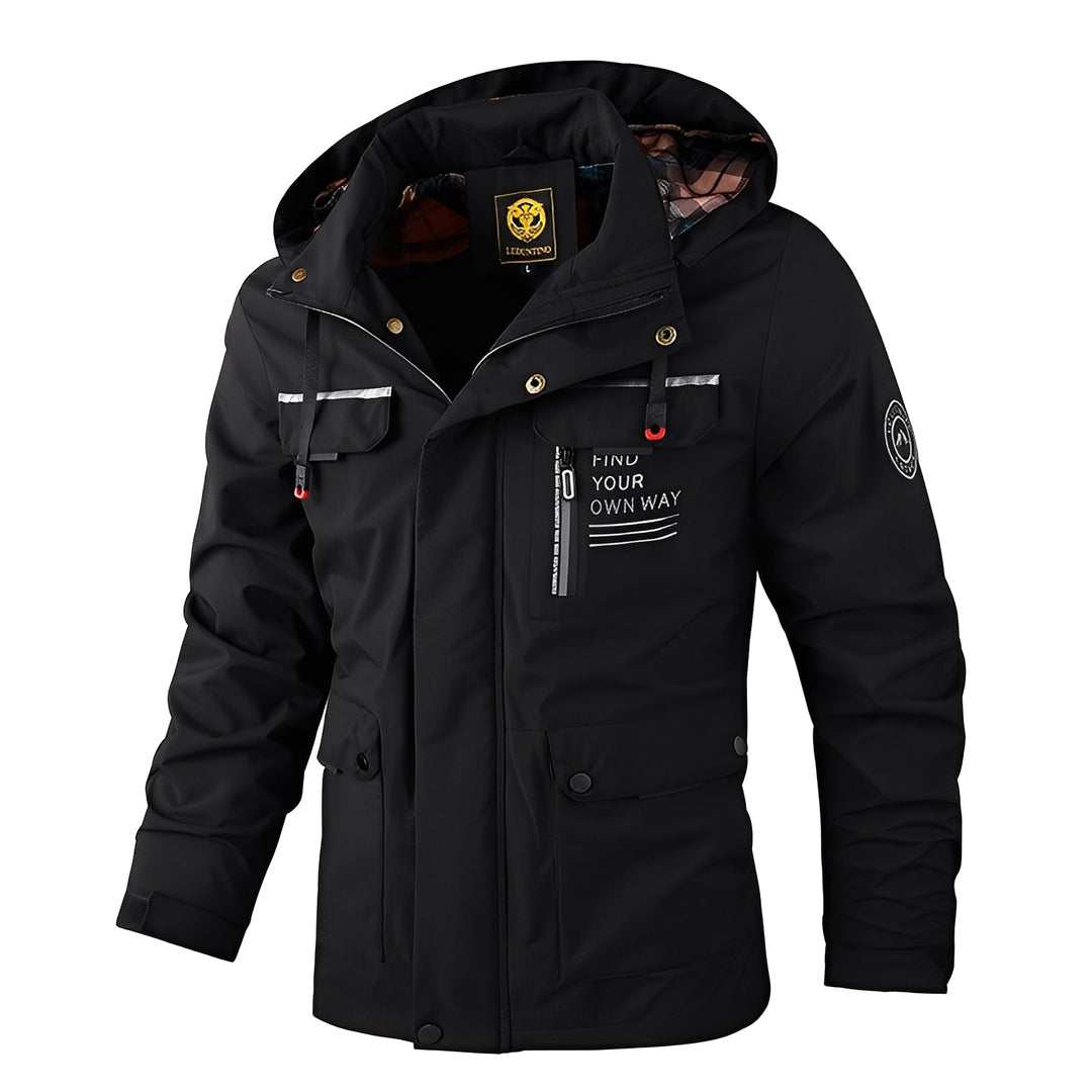 Drune | Wetterfest, Dicke Outdoor-Jacke für Männer