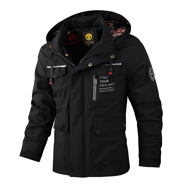 Drune | Wetterfest, Dicke Outdoor-Jacke für Männer