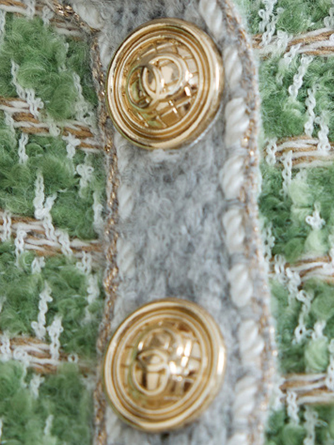 Drune | Klassische Rundhalsgarnknopf-Tweedjacke