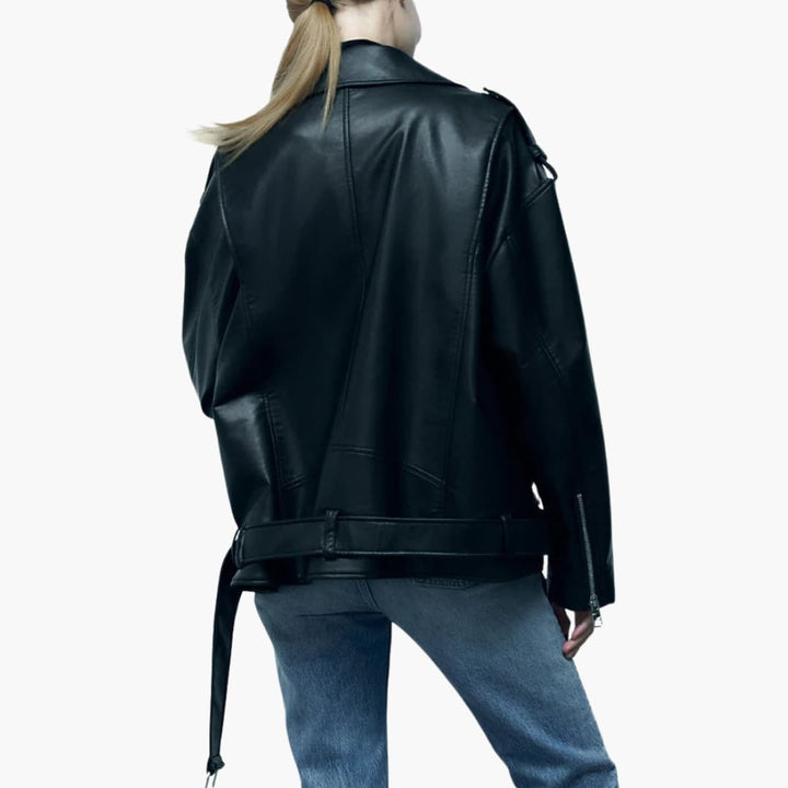 Drune | Trendy Bikerjacke aus Leder für Damen