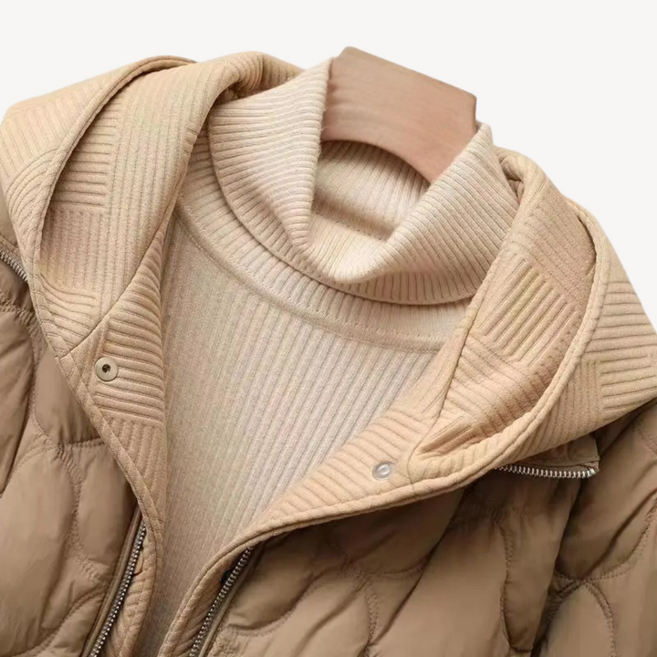Drune | Gestepptes Puffer-Jacke mit Kapuze für Frauen