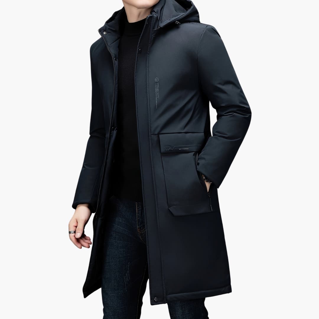 Drune | Stilvolle Winterjacke mit Kapuze für Männer