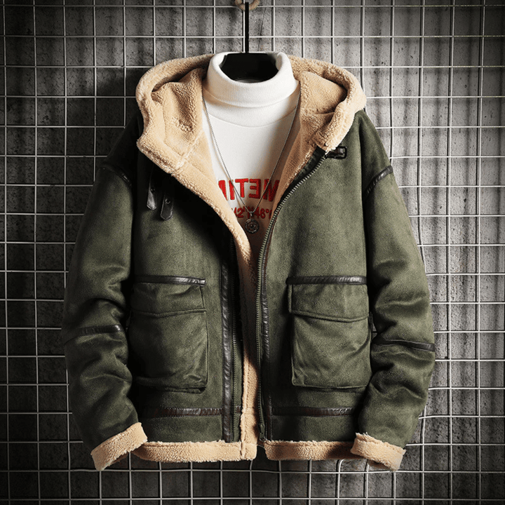 Drune | Sherpa Edge Suede Jacke