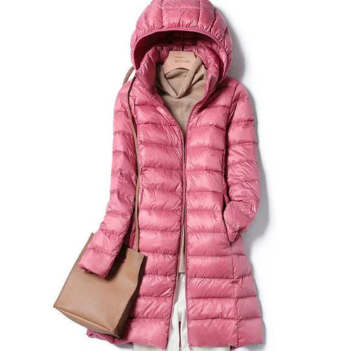 Drune | Lange Winterjacke für Frauen mit Kapuze