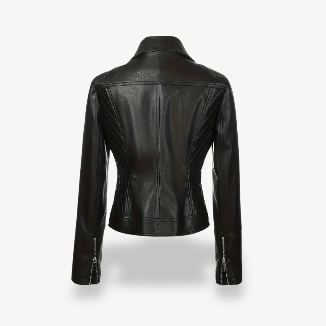 Drune | Fake-Leder Bikerjacke für Frauen