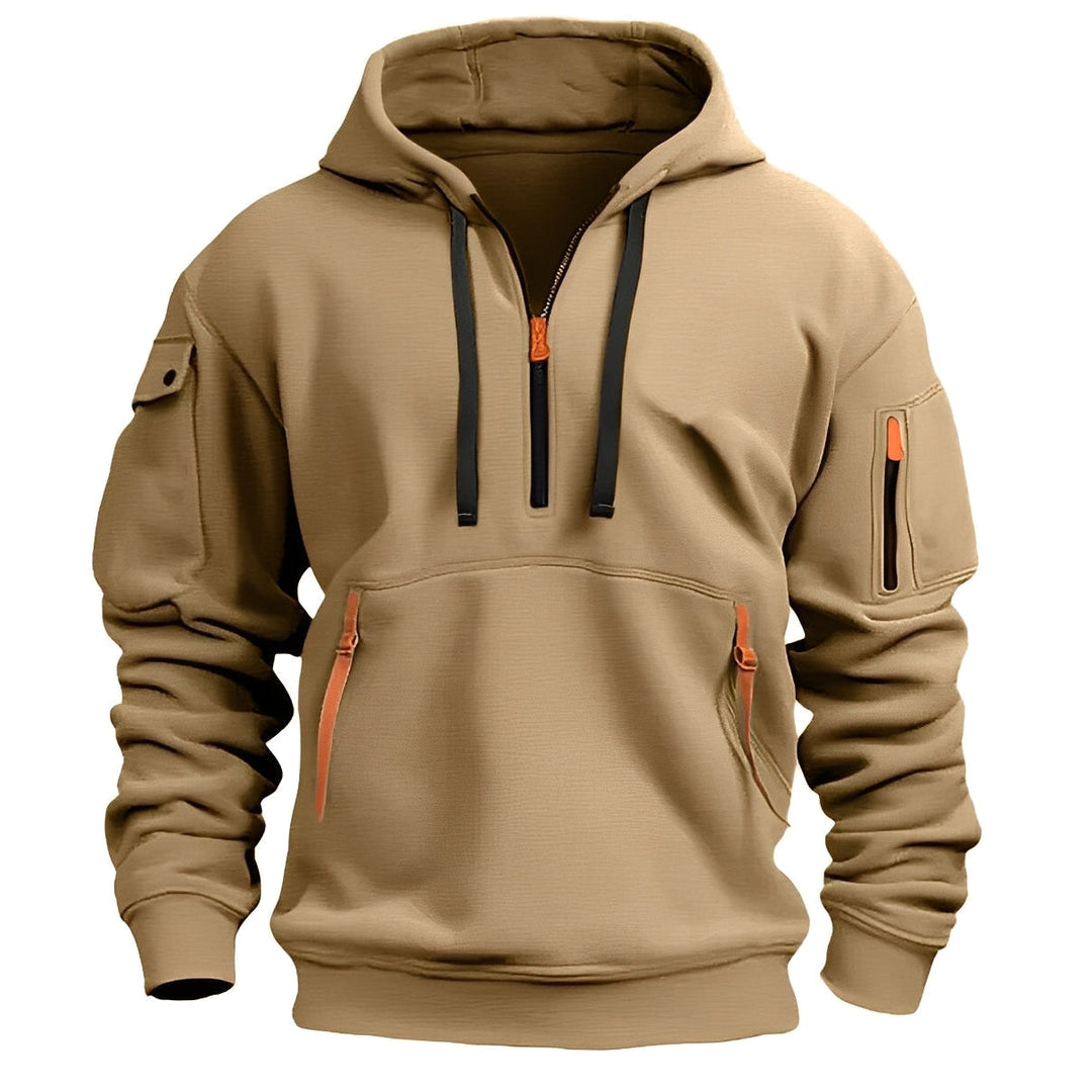 Drune | Locker Hoodie mit Halbzip für Männer