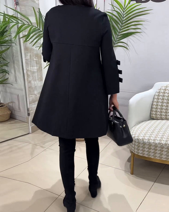 Drune | Knielanges Kleid mit Langen Ärmeln