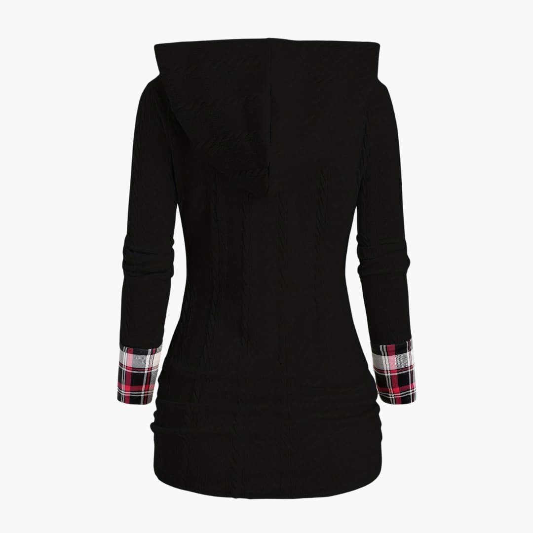Drune | Stilvoll Kabelstrick Hoodie für Frauen