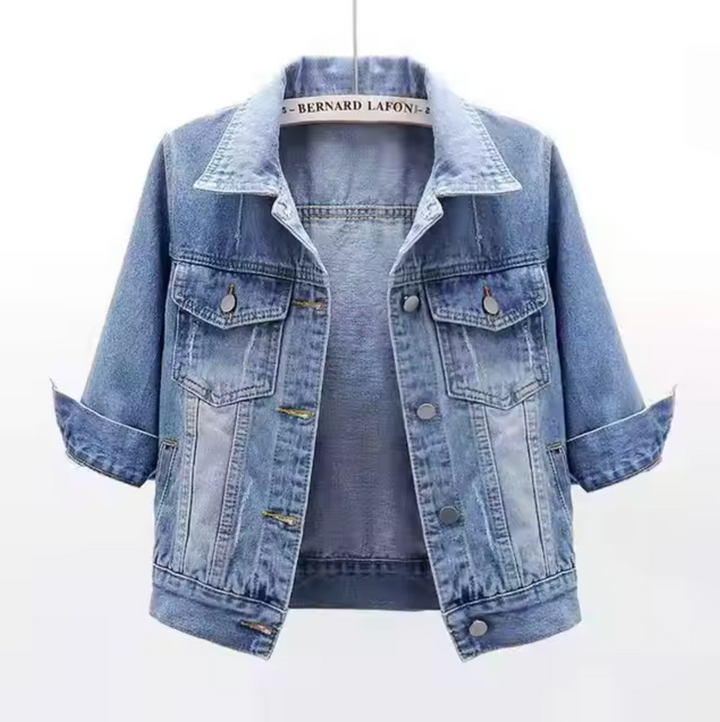 Drune | Bunte Denimjacke