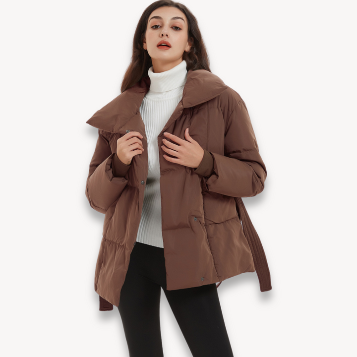 Drune | Gurtelter Stepp-Pufferjacke für Frauen