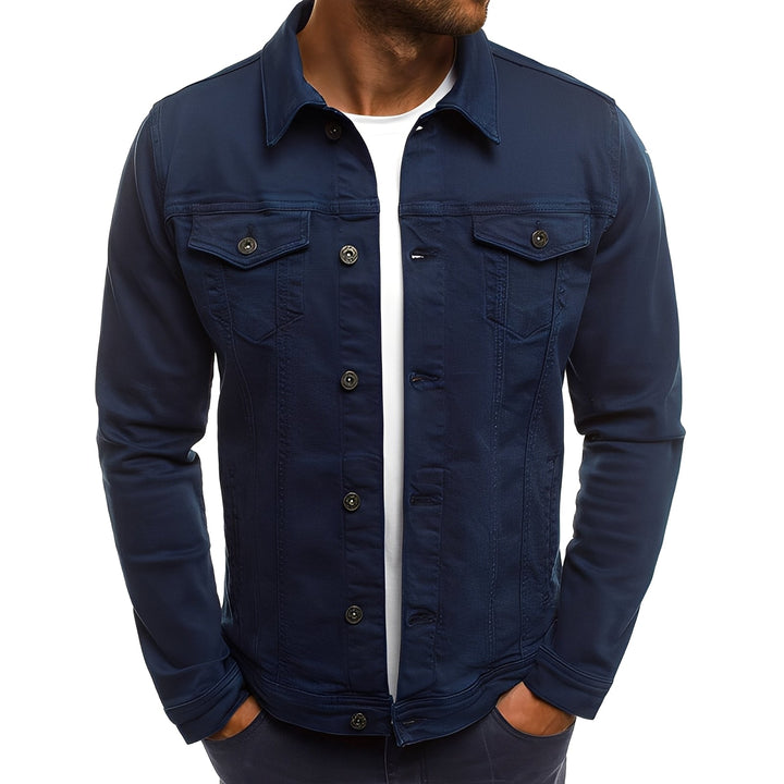 Drune | Stylische Denimjacke mit Taschen für Männer