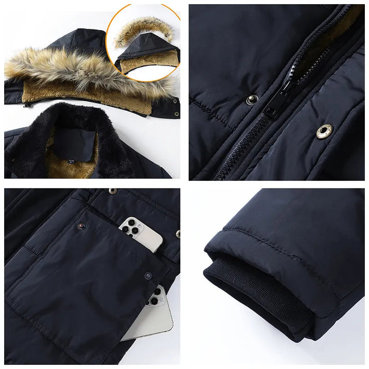 Drune | Herren Parka Wintergefüttert