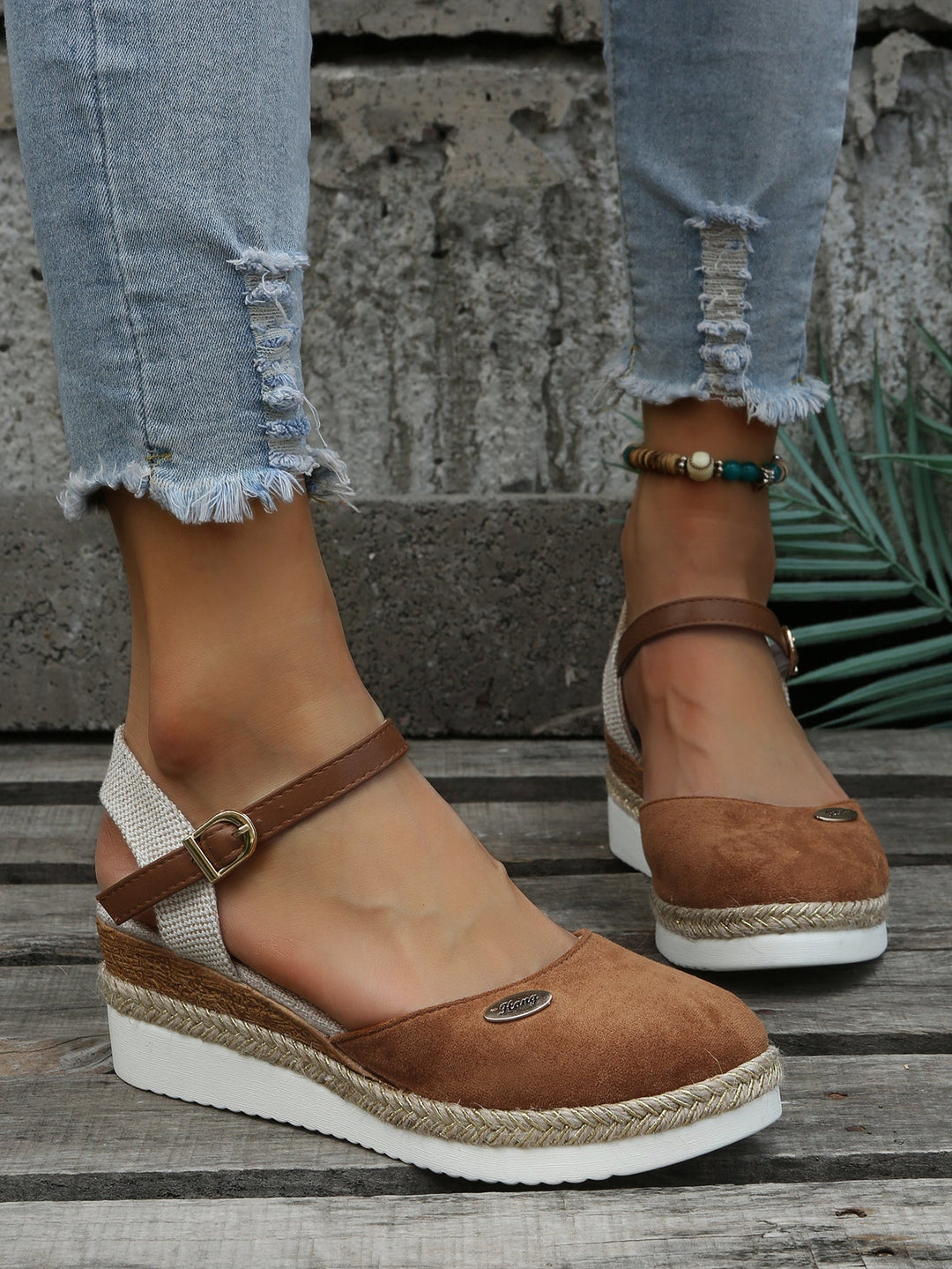 Drune | Orthopädische Trendy Braune Espadrilles