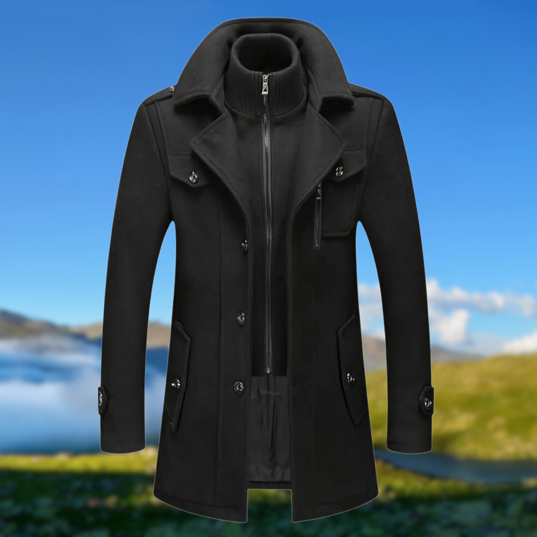 Drune | Doppelkragenjacke Mit Funktionalem Design