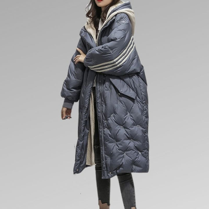 Drune | Puffer Jacket - Chevron Gequiltes Design - Warme Wintergrundausstattung
