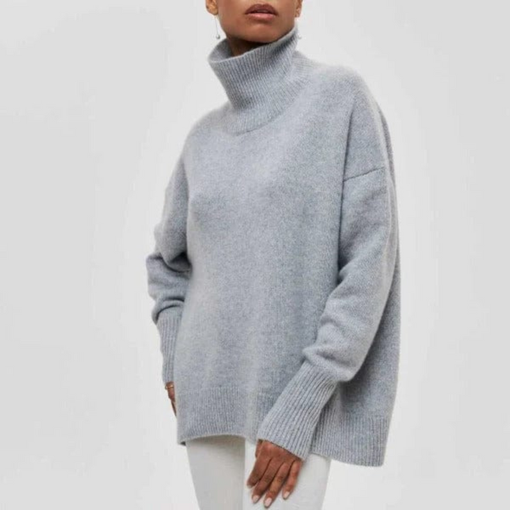 Drune | Damen - Strickpullover Oversized mit Stehkragen