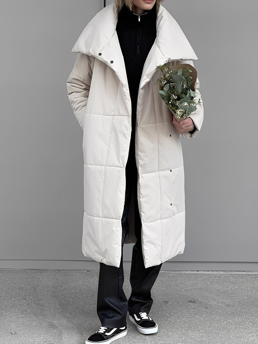 Drune | Lange, warme Damenjacke mit Futter