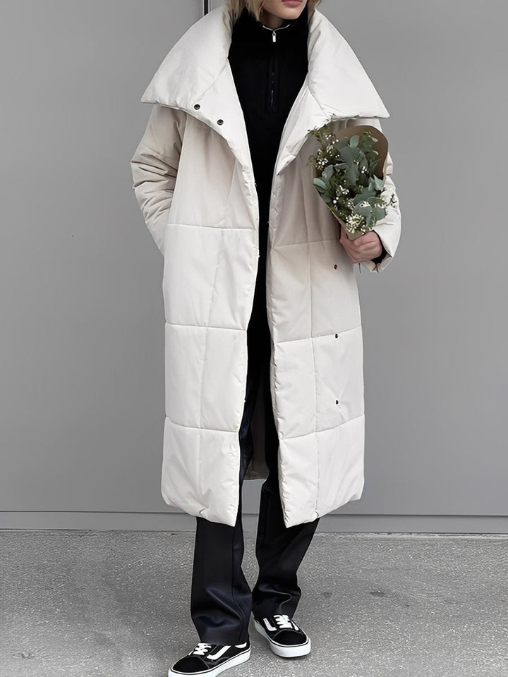 Drune | Lange, warme Damenjacke mit Futter