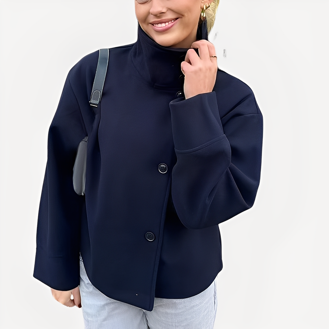 Drune | Schicke Damenwolljacke mit einem Knopf