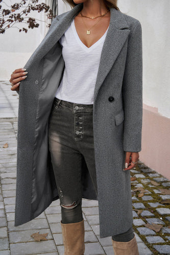 Drune | Damen Eleganter Maßgeschneiderter Langer Wintermantel