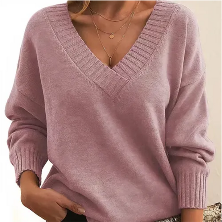 Drune | Pullover Winter V-Ausschnitt für Frauen